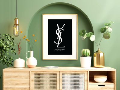YSL Luxury Fashion Poster Print 3 | Designer Wall Art | Modern Art | Fashion Poster Print