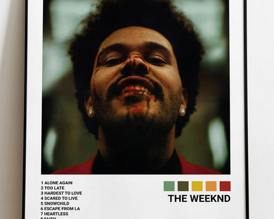 After Hours - The Weekend Poster, Album Cover Art, Personalized Gift