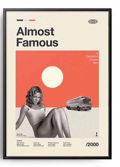 Almost Famous  -  Poster, Album Cover Art, Personalized Gift