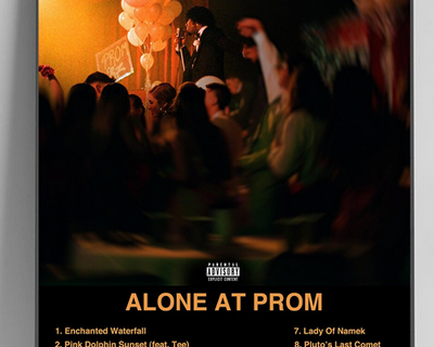 Alone At Prom -  Tony Lanez  Poster, Album Cover Art, Personalized Gift