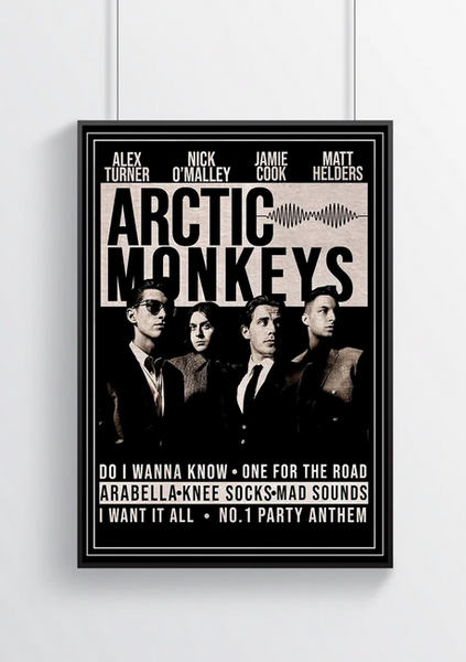 Arctic Monkeys - Poster, Album Cover Art, Personalized Gift - Archive1990