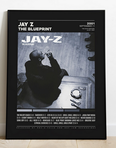 The Blueprint - Jay Z  Poster, Album Cover Art, Personalized Gift