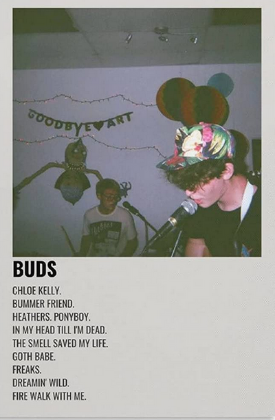 Surf Cruse - Buds  Poster, Album Cover Art, Personalized Gift