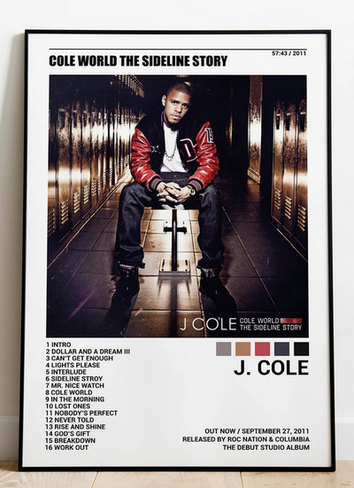 Cole World The Sideline Story - Jay ColePoster, Album Cover Art, Personalized Gift