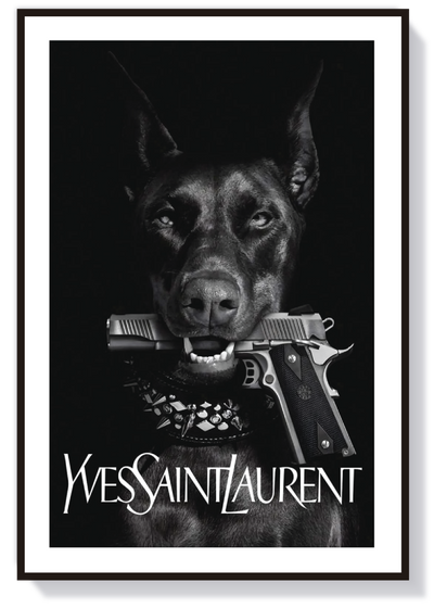 YSL Luxury Fashion Poster Print | Designer Wall Art | Modern Art | Fashion Poster Print
