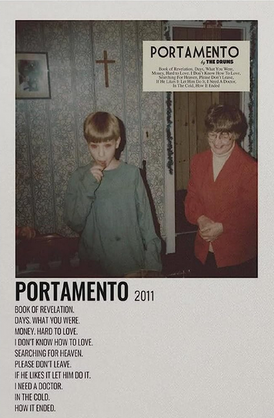 The Drums -  Portamento Poster, Album Cover Art, Personalized Gift