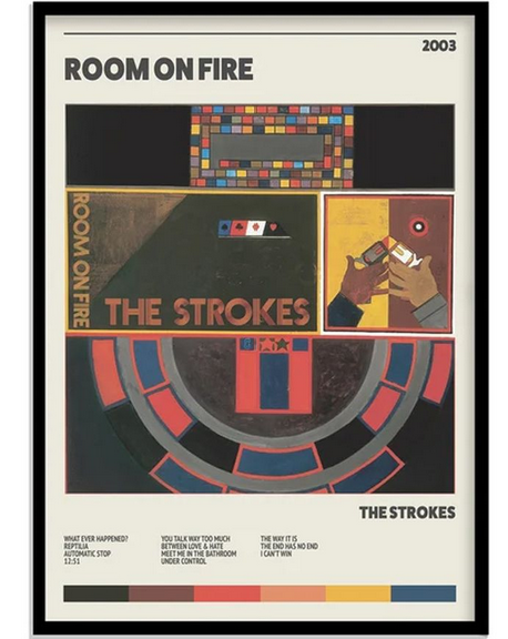 Room On Fire - The Strokes Poster, Album Cover Art, Personalized