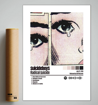 Radical Suicide - Suicideboys Poster, Album Cover Art, Personalized Gift