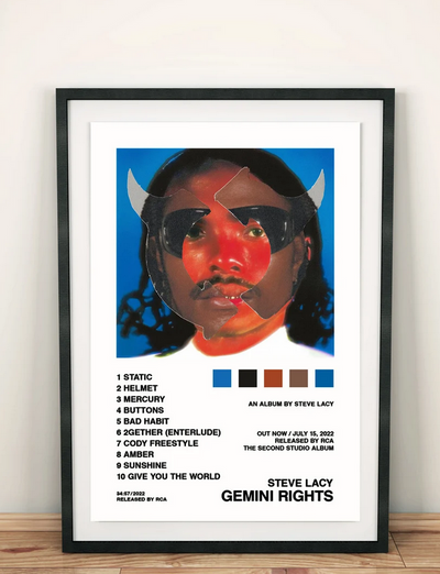 Gemini Rights -  Steve Lacy Poster, Album Cover Art, Personalized Gift