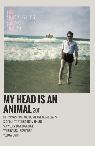 My Head Is An Animal - Poster, Album Cover Art, Personalized Gift