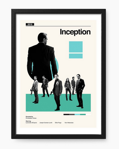 Inception -  Poster, Album Cover Art, Personalized Gift