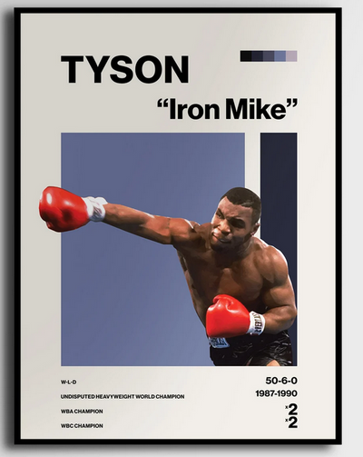 Iron Mike  -   Poster  ,  Art, Boxing Personalized Gift
