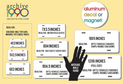 Custom Ontario Vanity License Plate - ALUMINUM / VINYL STICKER / MAGNET