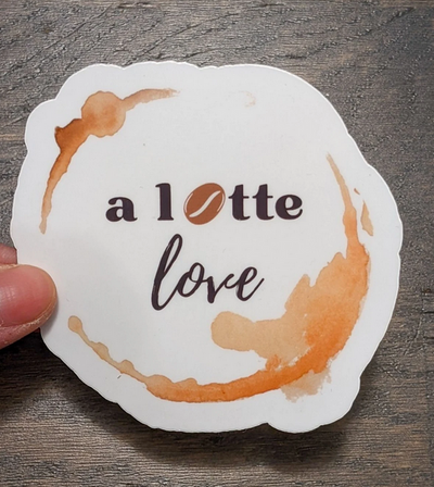 I Love Latte Sticker