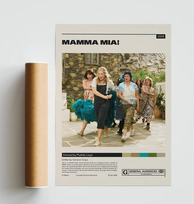 Mama Mia Poster, Album Cover Art, Personalized Gift