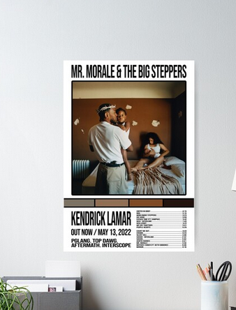 Mr. Morale & The Big Steppers -  Kendrick Lamar Poster, Album Cover Art, Personalized Gift