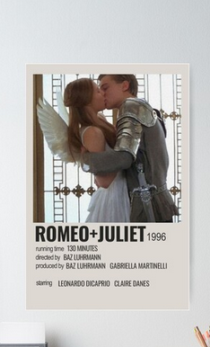 Romeo & Juliet Poster, Album Cover Art, Personalized Gift