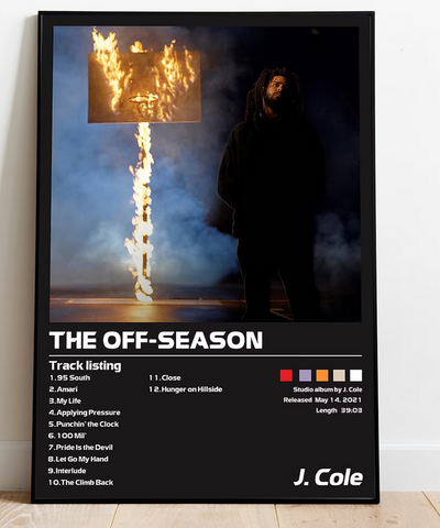 The Off Season - J Cole Poster, Album Cover Art, Personalized Gift