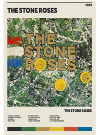 The Stone Roses - Retro Poster, Album Cover Art, Personalized Gift