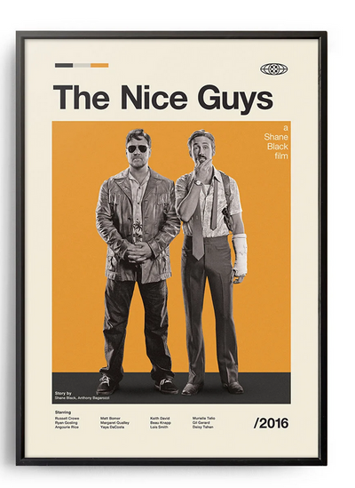 The Nice Guys -  Poster, Album Cover Art, Personalized Gift