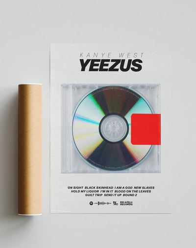 Yeezus -  Kanye West Poster, Album Cover Art, Personalized Gift