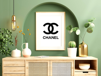 Chanel Luxury Fashion Poster Print 2 | Designer Wall Art | Modern Art | Fashion Poster Print