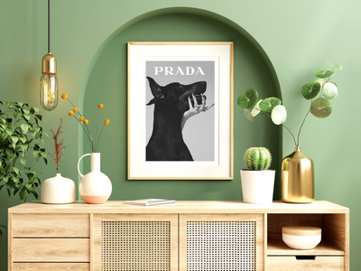 Prada Luxury Fashion Poster | Designer Wall Art | Modern Art | Poster Print