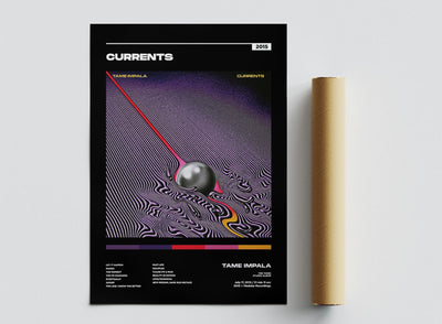 Currents -  Tame Impala Music Poster, Album Cover Art, Personalized Gift