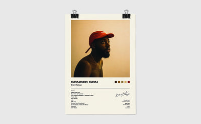 Sonder Son  - Brent Faiyaz  Music Poster, Album Cover Art, Personalized Gift