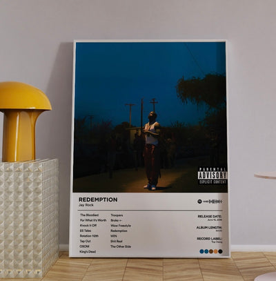Redemption -  Jay Rock Music Poster, Album Cover Art, Personalized Gift