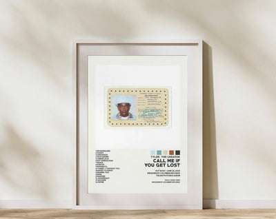 Call Me If You Get Lost -  Tyler The Creator  Music Poster, Album Cover Art, Personalized Gift