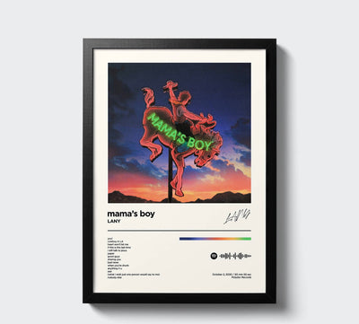 Mamas Boy -  Lany  Music Poster, Album Cover Art, Personalized Gift