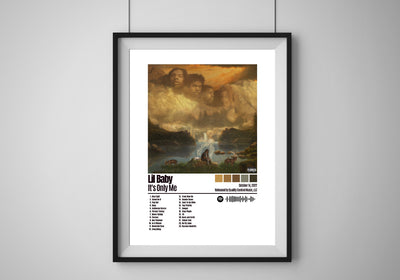 It’s Only Me - Lil Baby Music Poster, Album Cover Art, Personalized Gift