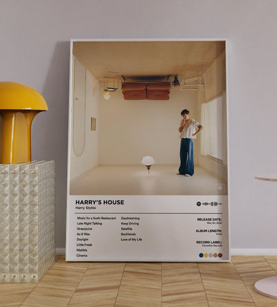 Harry’s House -  Harry Styles Music Poster, Album Cover Art, Personalized Gift