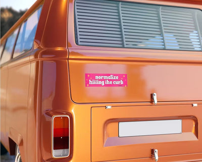 'Baby Up In This Bitch'  Bumper Sticker / Decal / Magnet | Cute Magnets | Gen-Z Pink Accessories | Aesthetic